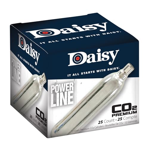 12-Gram CO2 Cylinders - 25 Count for Airguns - Consistent Pressure
