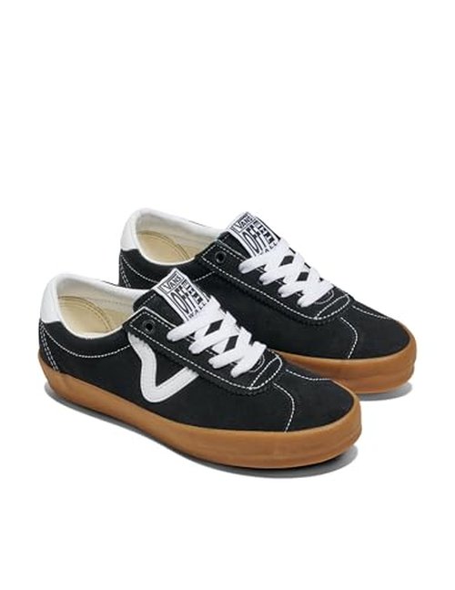 Vans Unisex Sport Low Shoe | '90s Retro Inspired Low-Top Fashion Sneakers for Men & Women, Black/Gum, 4.5/6