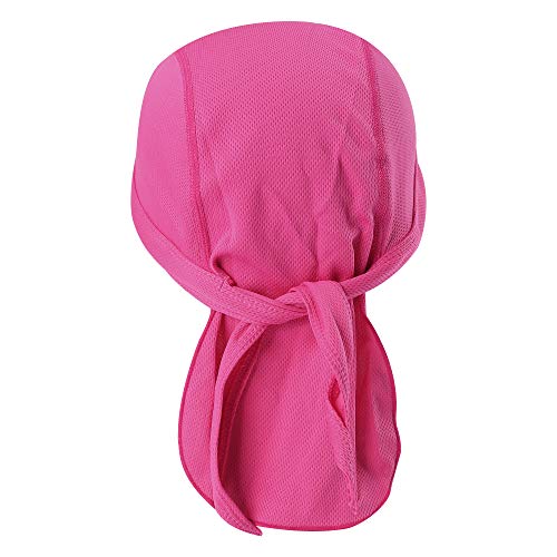 TOPLOR Skull Caps for Men - Cooling Bandana Cap Cycling Helmet Liner, Small-Large, Rose Red/Pink/Purple