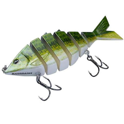 Multi Jointed Hard Fishing Lure - 3.7in Largemouth Bass