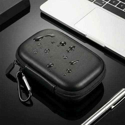 Hard Carrying Case for Bluetooth Transmitter Adapters - Black