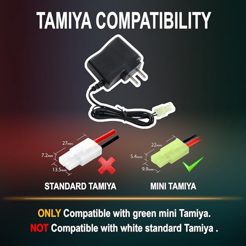 9.6V NiMH/NiCd Battery Charger for RC Cars - 400mA AC Plug