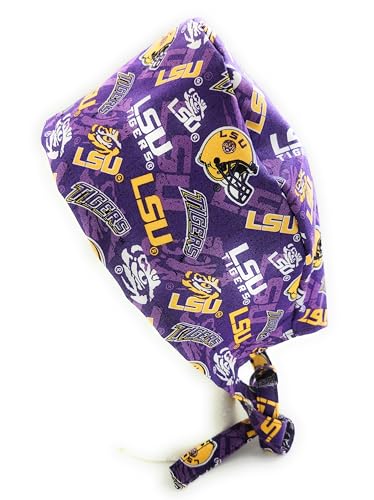 Cotton Scrub Hat with Sports Team Design - Handmade in the USA