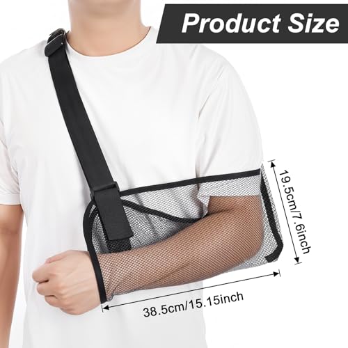 Adjustable Breathable Arm Sling for Shoulder Support - Shower Safe