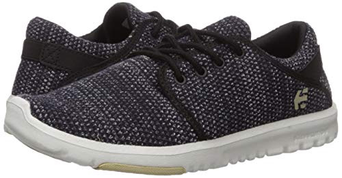 Etnies Women's Scout W's Skate Shoe, Black/White, 5 Medium US
