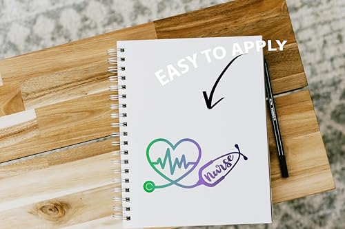 Nurse Stethoscope Heartbeat Vinyl Sticker Decal - 5.5 inches