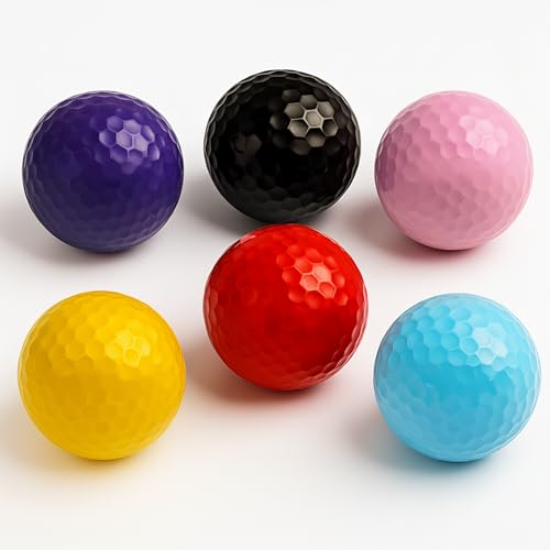 Thorza Multicolored Golf Balls Set of 24 - Putting & Practice Training Equipment