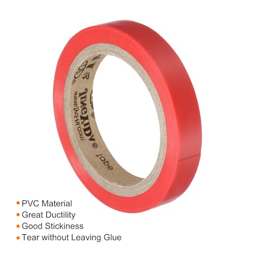 Racket Grip Finishing Tape - PVC Tennis Racket Tape - Red & Grey