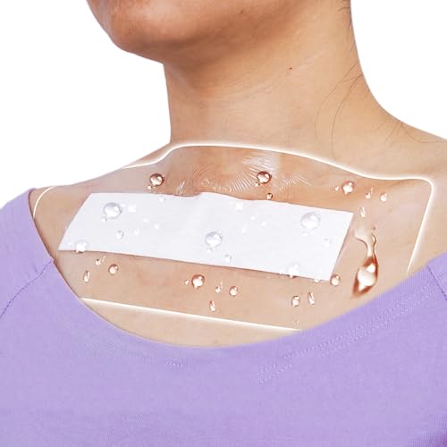 Hola Health Waterproof Shower Protector Bandage 4x6 Inch Pack of 14 for Thyroidectomy Recovery