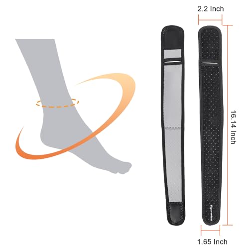 Adjustable Achilles Tendonitis Brace with Silicone Pad - Gray