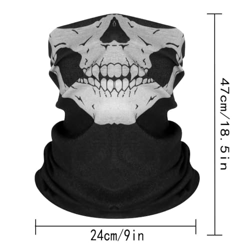 Skull Mask Gaiter Headwear - Breathable Seamless Balaclava