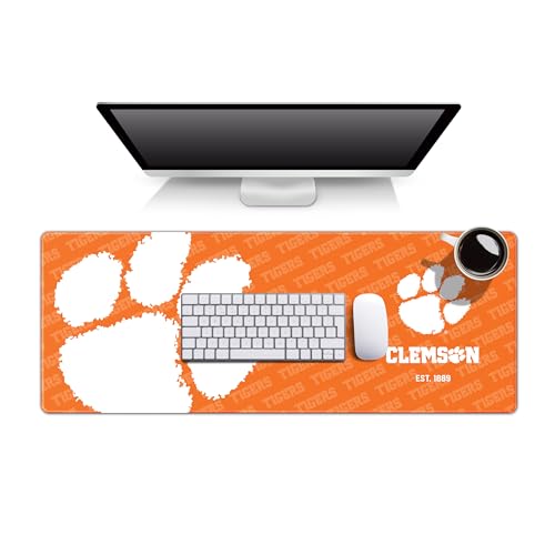 Clemson Tigers Desk Pad - Large Non-Slip Mouse & Keyboard Mat