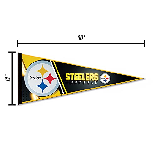 NFL Football Felt Pennant - 12x30 Inch Wall Décor for Home