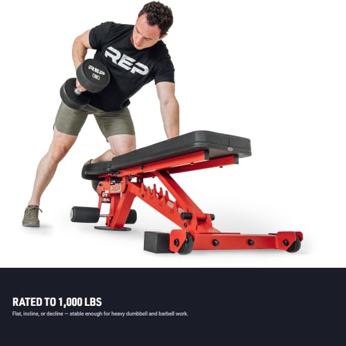 Foldable Weight Bench - Adjustable Incline Decline - Metallic Black