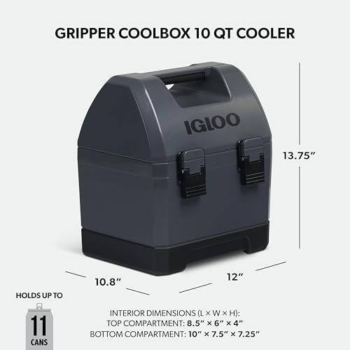 Igloo Gripper CoolBox 10 Qt Cooler - Tactical Grey