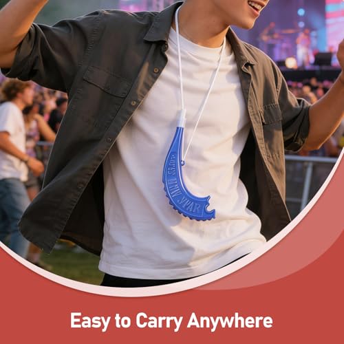 8.6 Inch Plastic Stadium Horns - 6 Loud Noisemakers for Sports Events