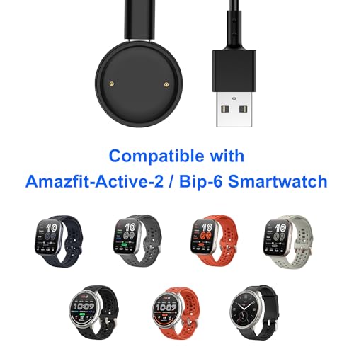 Charger Cable Replacement for Amazfit Active 2/Bip 6 - 3.3ft