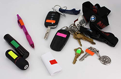 Rectangle Labels - 25mm x 10mm Neon Red Stickers - 270 Pack