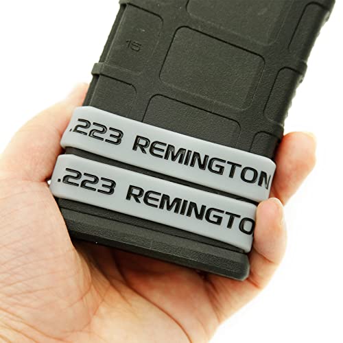 Magazine Marking Bands - 6 Pack Grey-Black Silicone