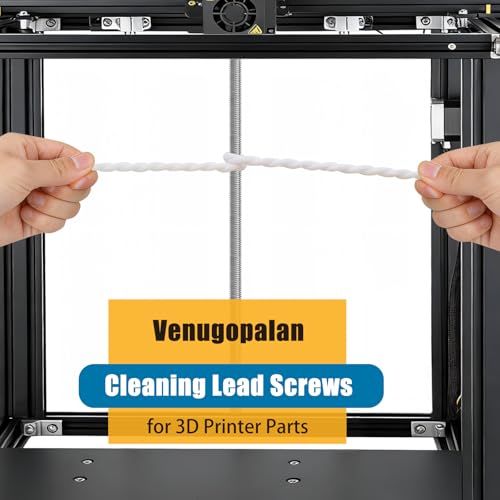 Venugopalan 50-Count 3D Printer Microfiber Cleaning Rope Narrow Gap Cleaner