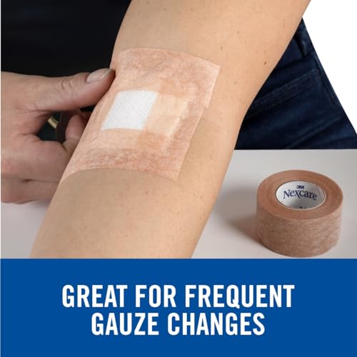 Gentle Paper First Aid Tape - Hypoallergenic Tan Medical Tape, 2 Pack