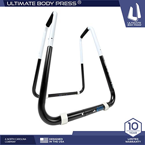 Adjustable Dip Bar Fitness Station - Folding Design with Angled Grips