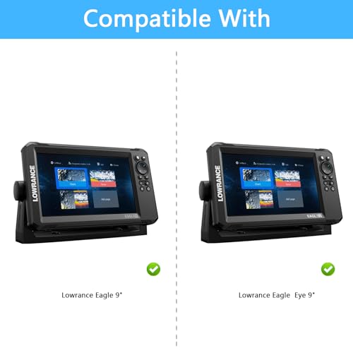 Koroao Waterproof Foldable Sun Visor Cover for Lowrance Eagle Eye 9 Fishfinder