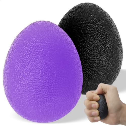 Hand Exercise Balls for Strength Training - Purple & Black