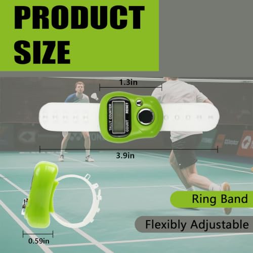 4-Piece Electronic Finger Counter - LCD Digital Hand Tally Clicker