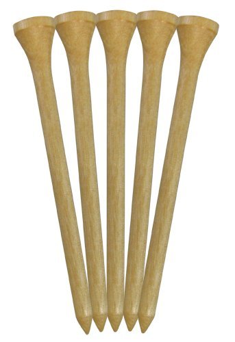 Deluxe 3-1/4 Inch Golf Tees - 400 Count Solid Hardwood
