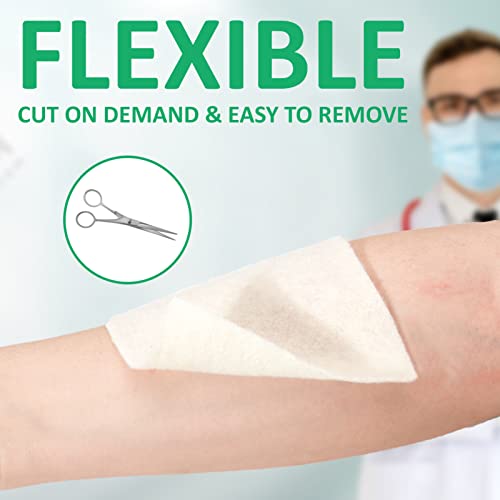 Dr. Med Calcium Alginate Wound Dressing 4x4 Inch 10 Pack - High Absorption, Non-Stick Healing Gauze