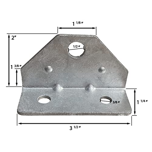 A.A 6 Pack Swivel Top Angle Brackets for Boat & Trailer Bunk Boards