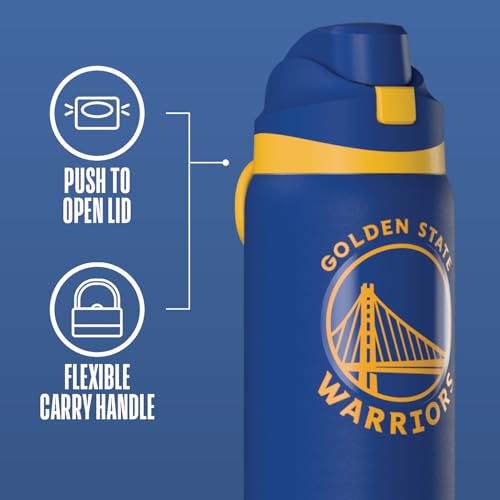 32oz Insulated Water Bottle with Chug Lid - Golden State Warriors