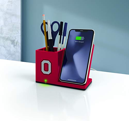 NCAA Wireless Charging Desktop Organizer & Phone Stand