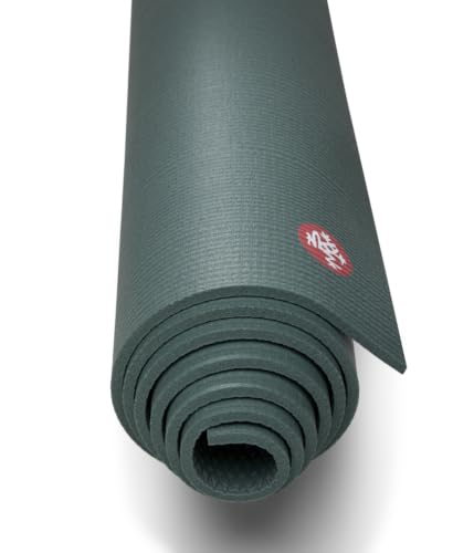 Yoga Mat 6mm - Premium Studio Quality - Black Sage 71" x 26"