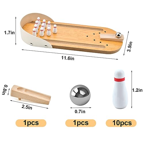 Mini Tabletop Bowling Game Set - Fun Indoor & Outdoor Game