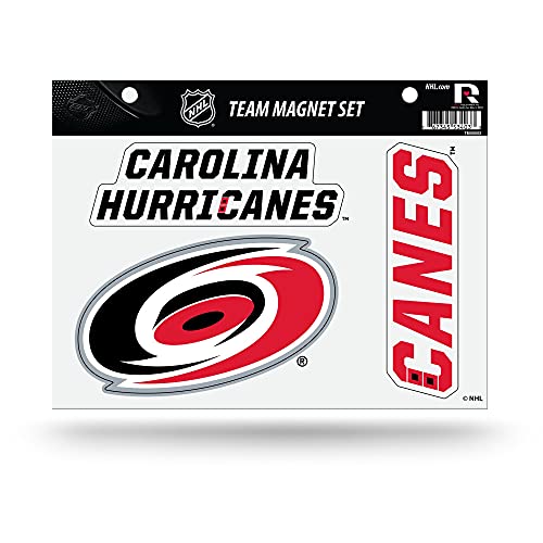 NHL Carolina Hurricanes Team Magnet Set - Die Cut Sports Decor, Unisex