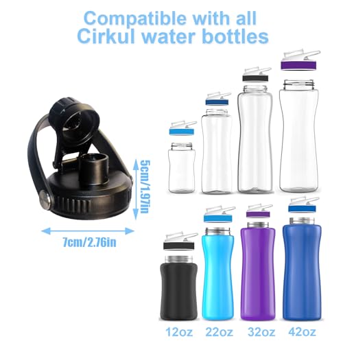 Replacement Flip Lid for Cirkul Water Bottle - Leak-Proof & Durable