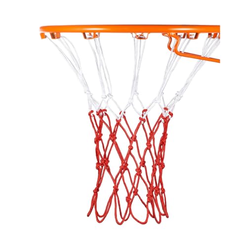 Heavy-Duty All-Weather Basketball Net - 12 Loop Replacement - Red & White