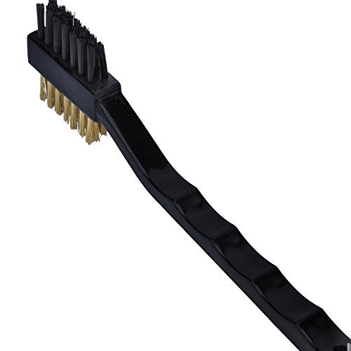 Golf Club Cleaning Brush Set - Pack of 2 with Brass & Nylon Bristles