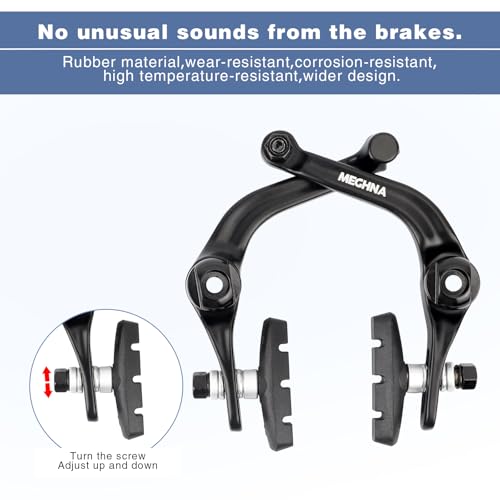 MEGHNA Bike U Brake Rear Set Aluminum Alloy for BMX Bikes with Cables & Pads