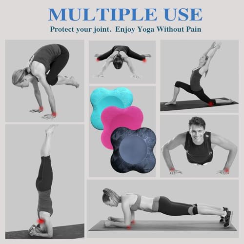 Yoga Knee Guards - Thick Foam Pads for Kneeling & Meditation - Grey