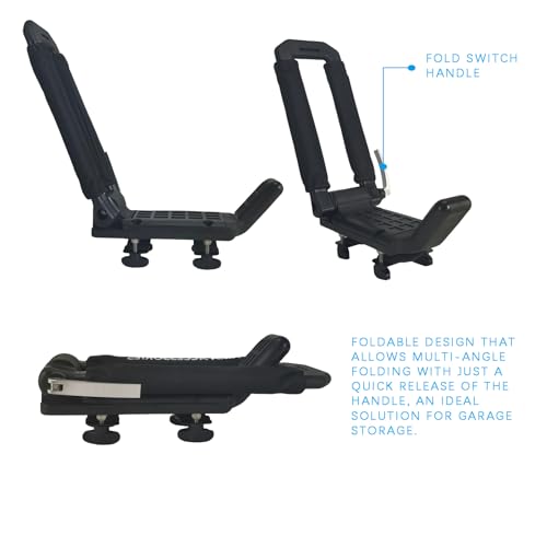 Folding Kayak Rack - Lightweight Aluminum, Tool-Free Lock, 100 lbs Capacity