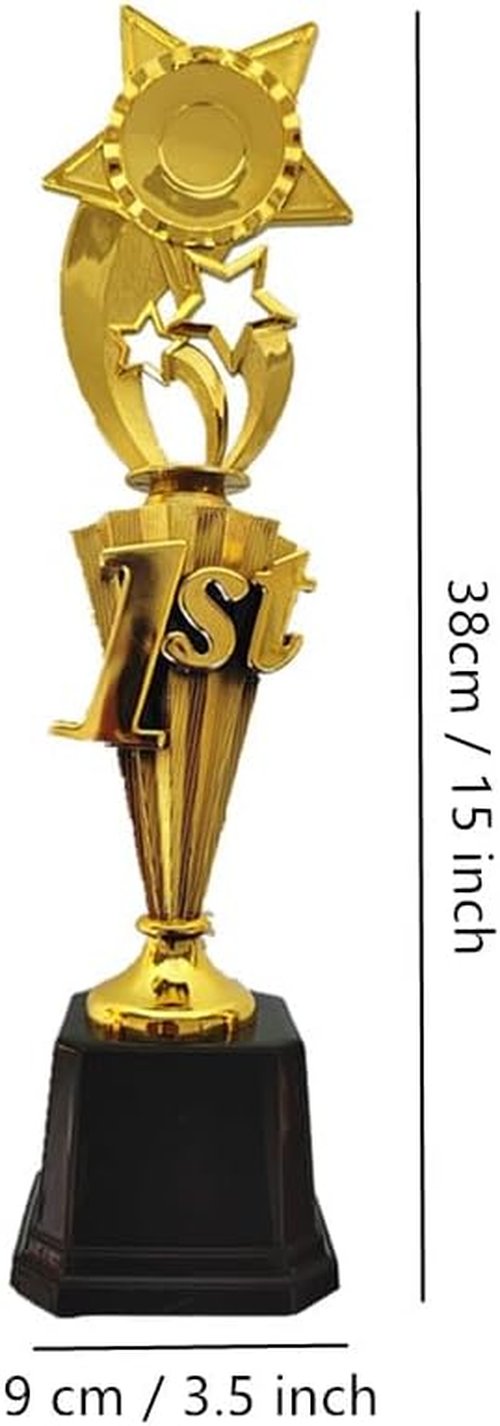 Ebonee Gold Star Award Trophy Cup - First Place Winner for Competitions & Sports Tournaments | Perfect for Recognition & Birthday Parties