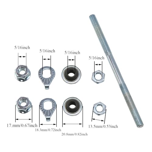 140mm Bike Axle Kit - 5/16 inch for Multi-Speed Bicycles