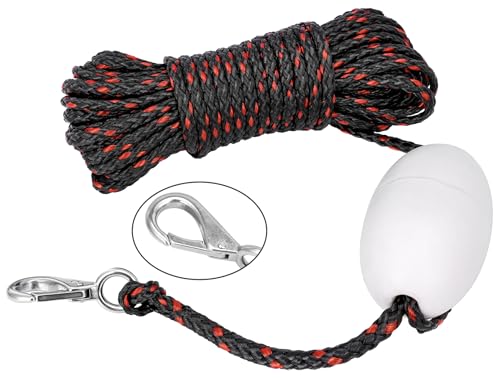 Black Marine Mushroom Anchor Kit for Kayaks, Canoes, Paddle Boards with Rope & Buoy