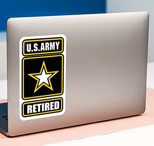 United States Army Retired Vinyl Decal Sticker - 5 Inch