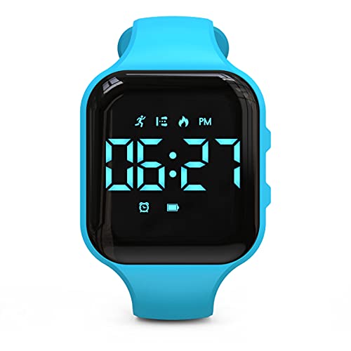 Non-Bluetooth Kids Fitness Tracker Watch - Square Blue