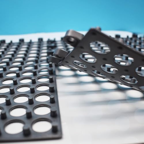 16Pack Drainage Interlocking Tiles, 12¡±x12¡± Non-Slip Pool Bathtub Drain Tiles for Flooring, Soft PVC Splicing Modular Cushion Mat, Vented Floor Tiles for Locker Room Basement Stairs