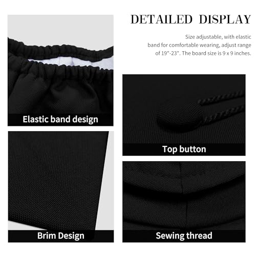 Unisex Matte Graduation Cap 2026 2027 with Tassel - Black, One Size